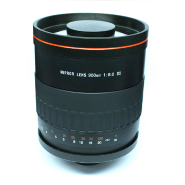 Telephoto 900mm f/8 Reflex Mirror Lens T Mount For Canon Rebel EOS